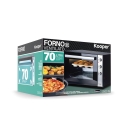 Forno elétrico ventilado 70 litros com vidro duplo 2500W Lini Escolha