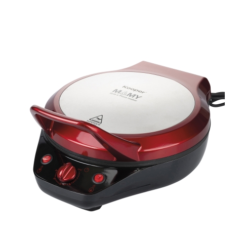 Forno elétrico para pizza e grelhador com dupla placa antiaderente 1200W Mamy Promoção