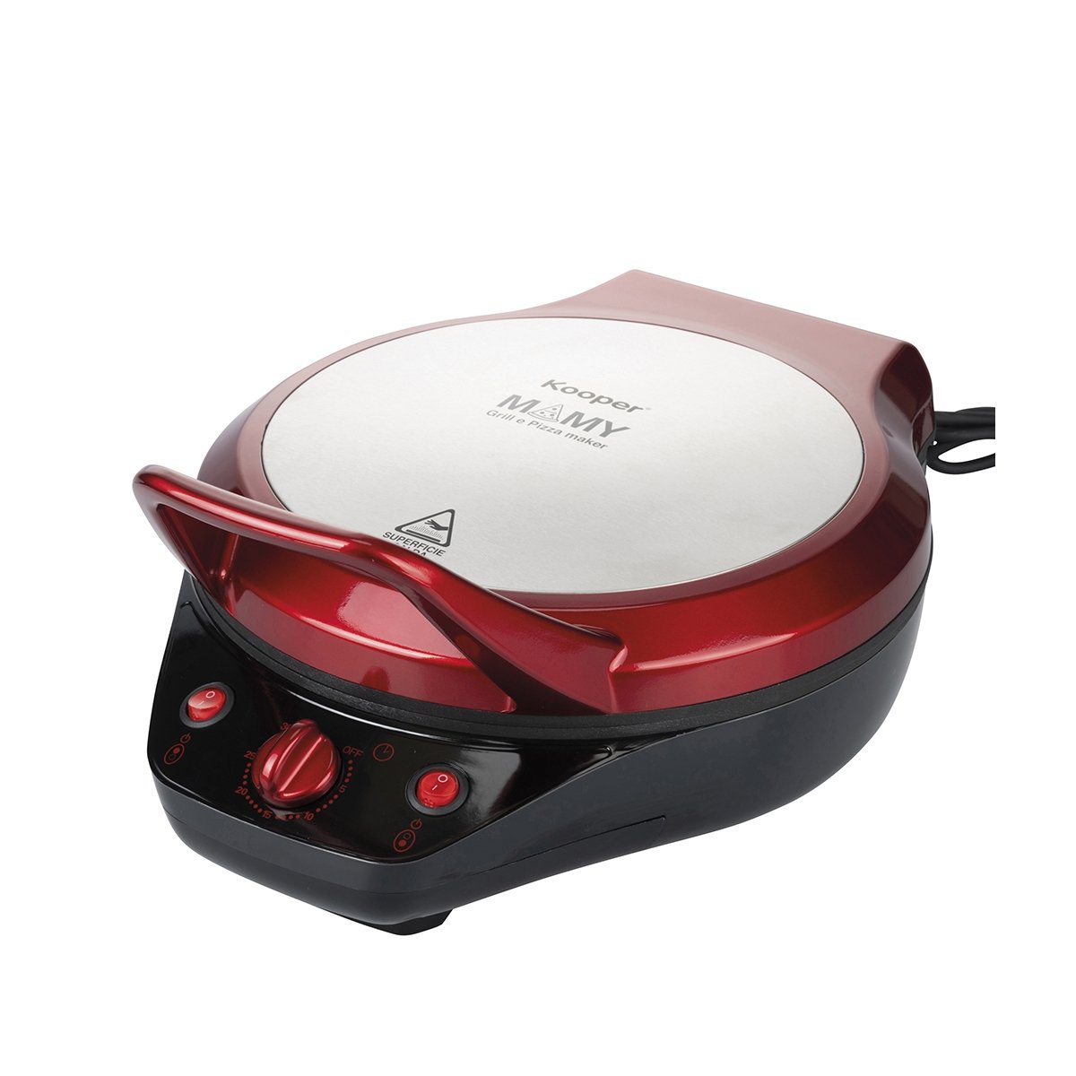 Forno elétrico para pizza e grelhador com dupla placa antiaderente 1200W Mamy Promoção Forno elétrico para pizza e grelhador com dupla placa antiaderente 1200W Mamy Promoção