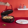 Forno elétrico para pizza e grelhador com dupla placa antiaderente 1200W Mamy Venda