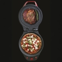 Forno elétrico para pizza e grelhador com dupla placa antiaderente 1200W Mamy Características