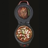 Forno elétrico para pizza e grelhador com dupla placa antiaderente 1200W Mamy Características