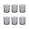 Conjunto de 6 copos de vidro 340 ml com superfície decorada Edinburgh Catálogo