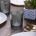 Conjunto de 6 copos de vidro 340 ml com superfície decorada Edinburgh Venda