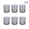 Conjunto de 6 copos de vidro 340 ml com superfície decorada Edinburgh Promoção
