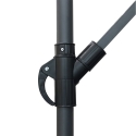 Guarda-sol de jardim 3x3m com braço lateral Kios Preço