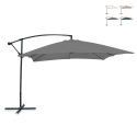 Guarda-sol de jardim 3x2m com braço lateral em aço Kios Oferta