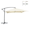 Guarda-sol de jardim 3x2m com braço lateral em aço Kios Promoção