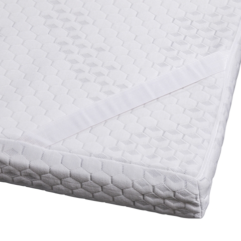 Topper de colchão individual em memory foam 80x190cm removível Mavka Promoção