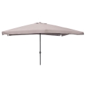Chapéu de sol de jardim 3x4 com mastro central e abertura por manivela Cuba Oferta