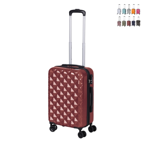 Mala pequena 4 rodas 360° com combinação dupla zip Diamond Promoção