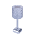 Candeeiro de mesa tátil recarregável 3 intensidades ajustáveis Diamond Palace Estoque