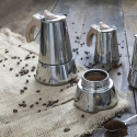 Cafeteira Moka 2 Chávenas em Aço Inoxidável com Pegador Efeito Madeira Riko Venda
