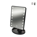 Espelho de maquilhagem de mesa com luzes LED reguláveis Hollywood Promoção