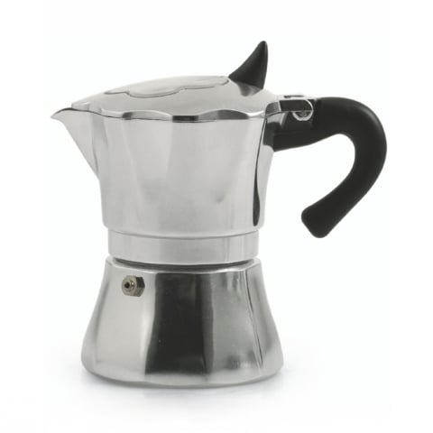 Cafeteira em alumínio moka para café espresso 3 chávenas Gaia Promoção