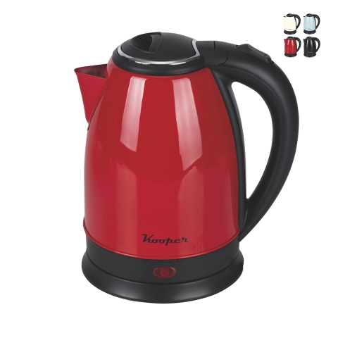 Chaleira elétrica 1,8L em aço inox 1800W Sareno Promoção