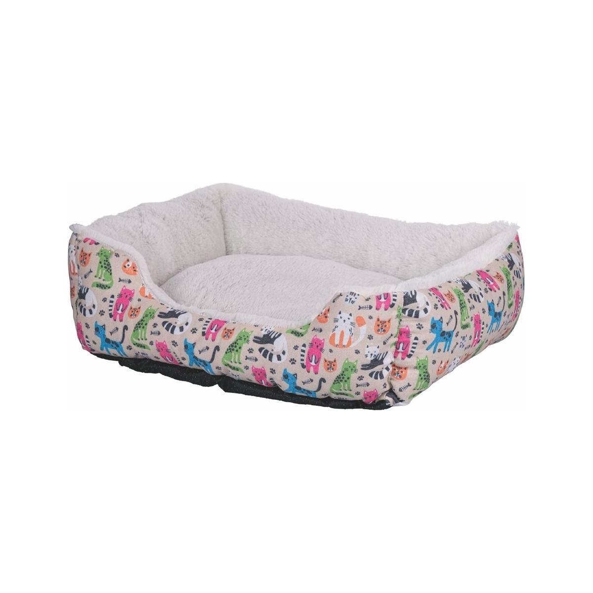 Cama para cães de interior 55x45cm acolchoada com fundo antiderrapante Kenza Promoção Cama para cães de interior 55x45cm acolchoada com fundo antiderrapante Kenza Promoção