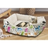Cama para cães de interior 55x45cm acolchoada com fundo antiderrapante Kenza Saldos