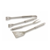 Conjunto de 3 utensílios em aço inoxidável para churrasco com mala Nira Saldos