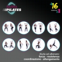 Barra multifuncional para pilates e yoga com bandas elásticas Tera Saldos