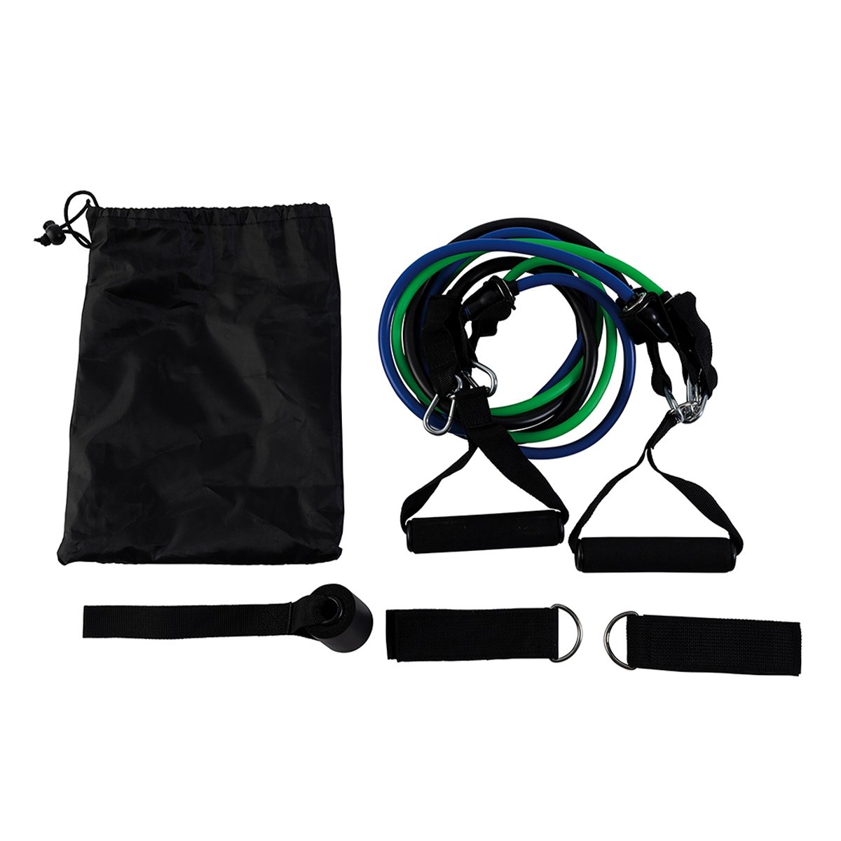 3 bandas elásticas para treino de resistência com pegas e tornozeleiras Alea Promoção 3 bandas elásticas para treino de resistência com pegas e tornozeleiras Alea Promoção
