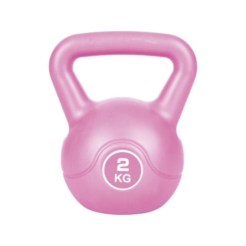 Kettlebell 2Kg com pega antideslizante para exercícios de fitness Tibor Promoção