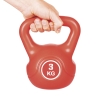 Kettlebell 3 Kg antiderrapante para exercícios de fortalecimento muscular Makro Oferta
