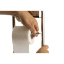 Suporte de chão para casa de banho com porta-escova e porta-rolo em metal Avela Oferta