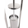 Suporte de chão para casa de banho com porta-escova e porta-rolo em metal Avela Saldos