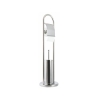 Suporte de chão para casa de banho com porta-escova e porta-rolo em metal Avela Promoção