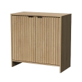 Móvel em madeira para sala, cozinha ou escritório com 2 portas 80x40x72cm Yuva Promoção