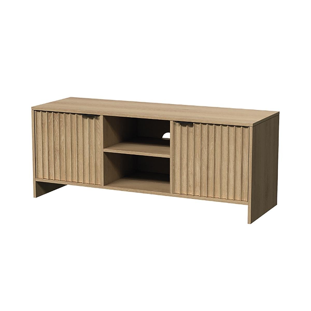 Móvel em madeira para TV com 2 portas e 2 prateleiras 140x39,5x49cm Talua Promoção Móvel em madeira para TV com 2 portas e 2 prateleiras 140x39,5x49cm Talua Promoção