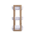 Estante móvel 3 prateleiras em madeira e plástico 35x20,5x45cm Senia Oferta