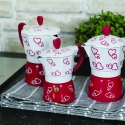 Cafeteira moka para 3 chávenas de café expresso em alumínio Cuore Venda
