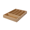 Organizador de talheres de gaveta em madeira 5 compartimentos 35,5x25,5x5cm Kavira Promoção