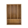 Organizador de talheres de gaveta em madeira 5 compartimentos 35,5x25,5x5cm Kavira Venda