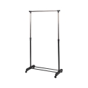 Cabideiro em metal com rodas 2 barras porta-sapatos 88x42,5cm Zulea Promoção