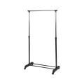 Cabideiro em metal com rodas 2 barras porta-sapatos 88x42,5cm Zulea Promoção