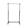 Cabideiro em metal com rodas 2 barras porta-sapatos 88x42,5cm Zulea Saldos