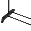 Cabideiro em metal com rodas 2 barras porta-sapatos 88x42,5cm Zulea Venda
