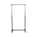 Cabideiro em metal com rodas 2 barras porta-sapatos 88x42,5cm Zulea Catálogo