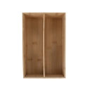 Organizador de talheres para gaveta em madeira de bambu 28x18x7cm Samia Venda