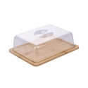 Tábua de queijos em madeira com tampa 24,2x18,8x7,5 cm Savia Promoção