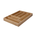 Organizador de talheres para gaveta com 6 divisórias em madeira 43,2x30,5x5cm Viora Promoção