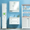 Móvel de casa de banho espelhado em MDF lacado 60x15xA68 cm Bakira Venda