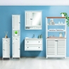 Móvel de casa de banho espelhado em MDF lacado 60x15xA68 cm Bakira Catálogo