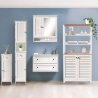 Móvel de casa de banho espelhado em MDF lacado 60x15xA68 cm Bakira Estoque