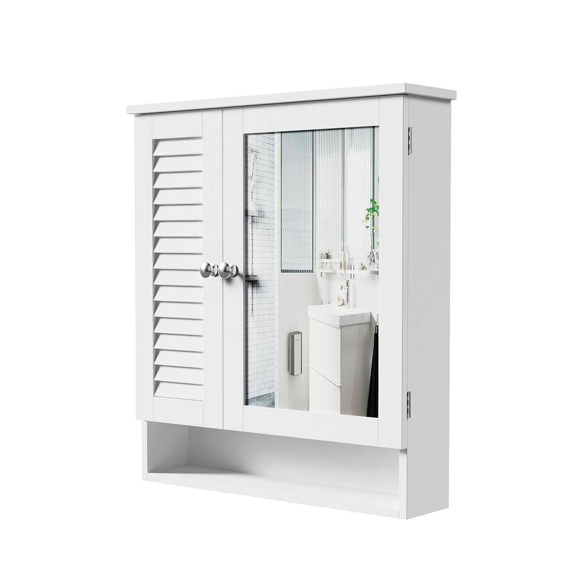 Móvel de casa de banho espelhado em MDF lacado 60x15xA68 cm Bakira