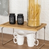 Organizador de cozinha em madeira dobrável 32x28x15,5cm Seluna Modelo