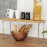 Organizador divisório dobrável de cozinha em madeira 47x18,5x22cm Kurnek Escolha